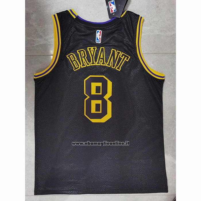 Maglia Los Angeles Lakers Kobe Bryant #8 Crenshaw Black Mamba Nero